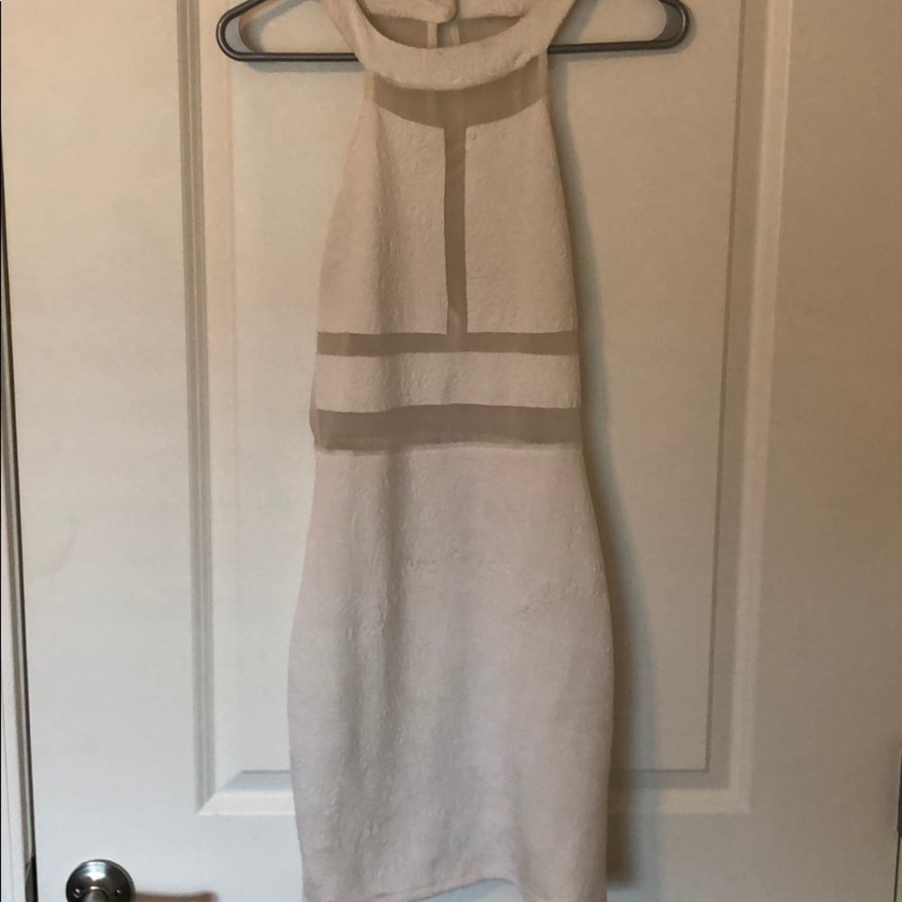 White mesh dress
